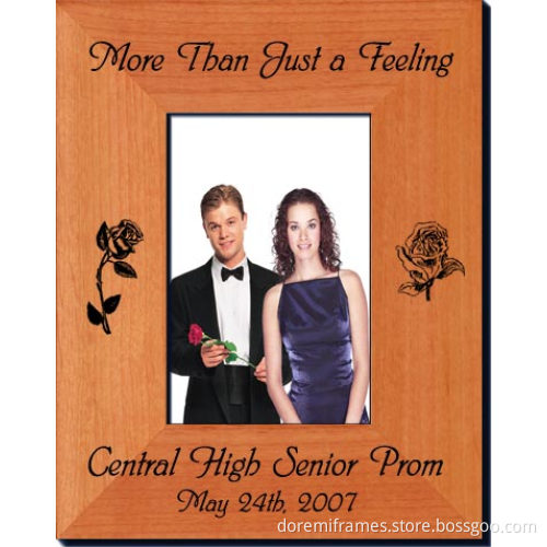 happiness couple memory wood photo picture frame supplier as gifts and crafts